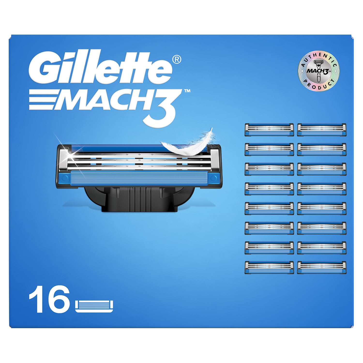 Gillette Mach 3 Shaving Blades, 16 pcs - Image 2