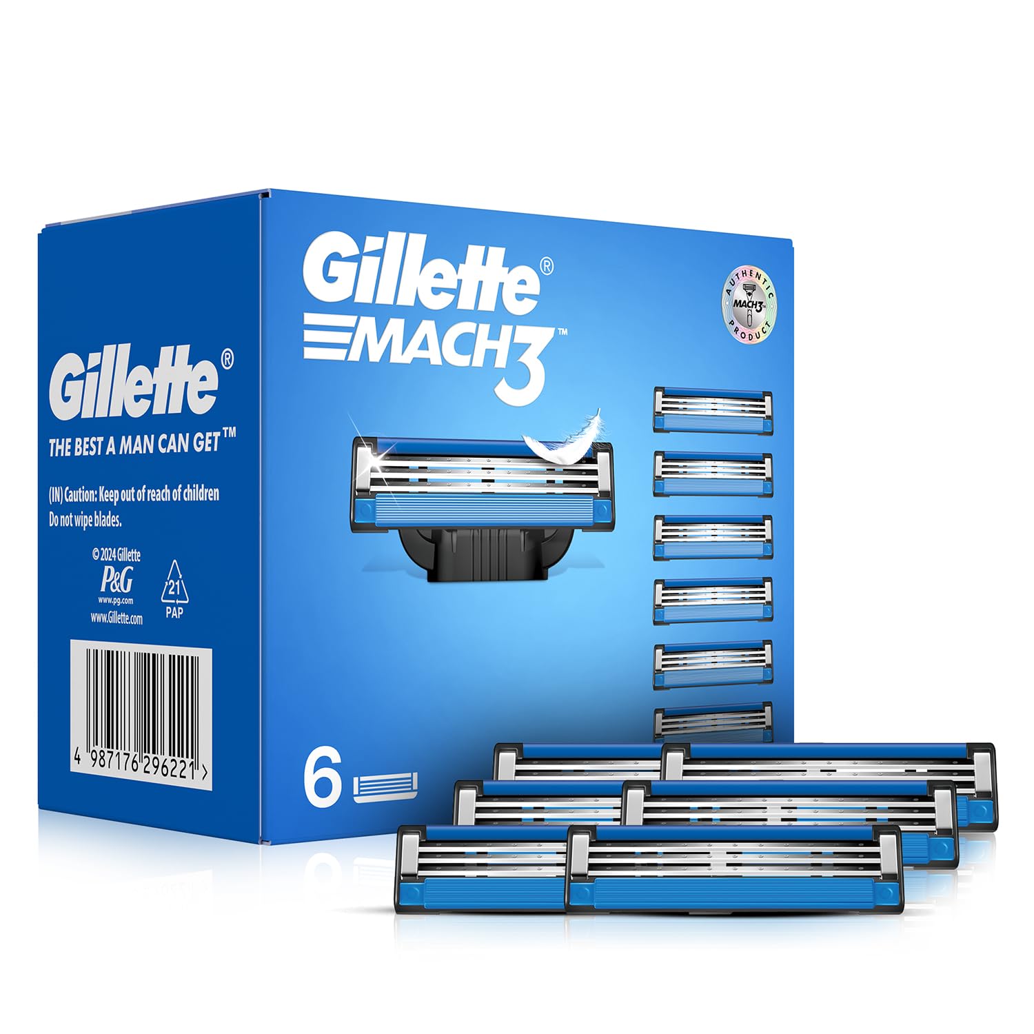 Gillette Mach 3 Blades- Pack of 6