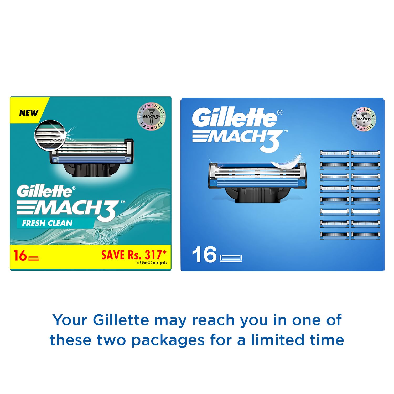 Gillette Mach 3 Shaving Blades, 16 pcs - Image 3