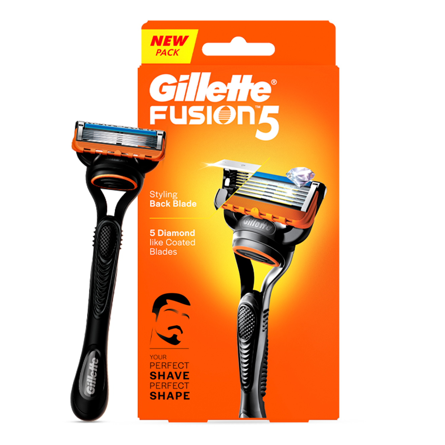 Gillette Fusion Manual Razor, 1 Pc , Gillette Fusion Manual Shaving Razor Blades - 2s Pack (Cartridge) - Image 2