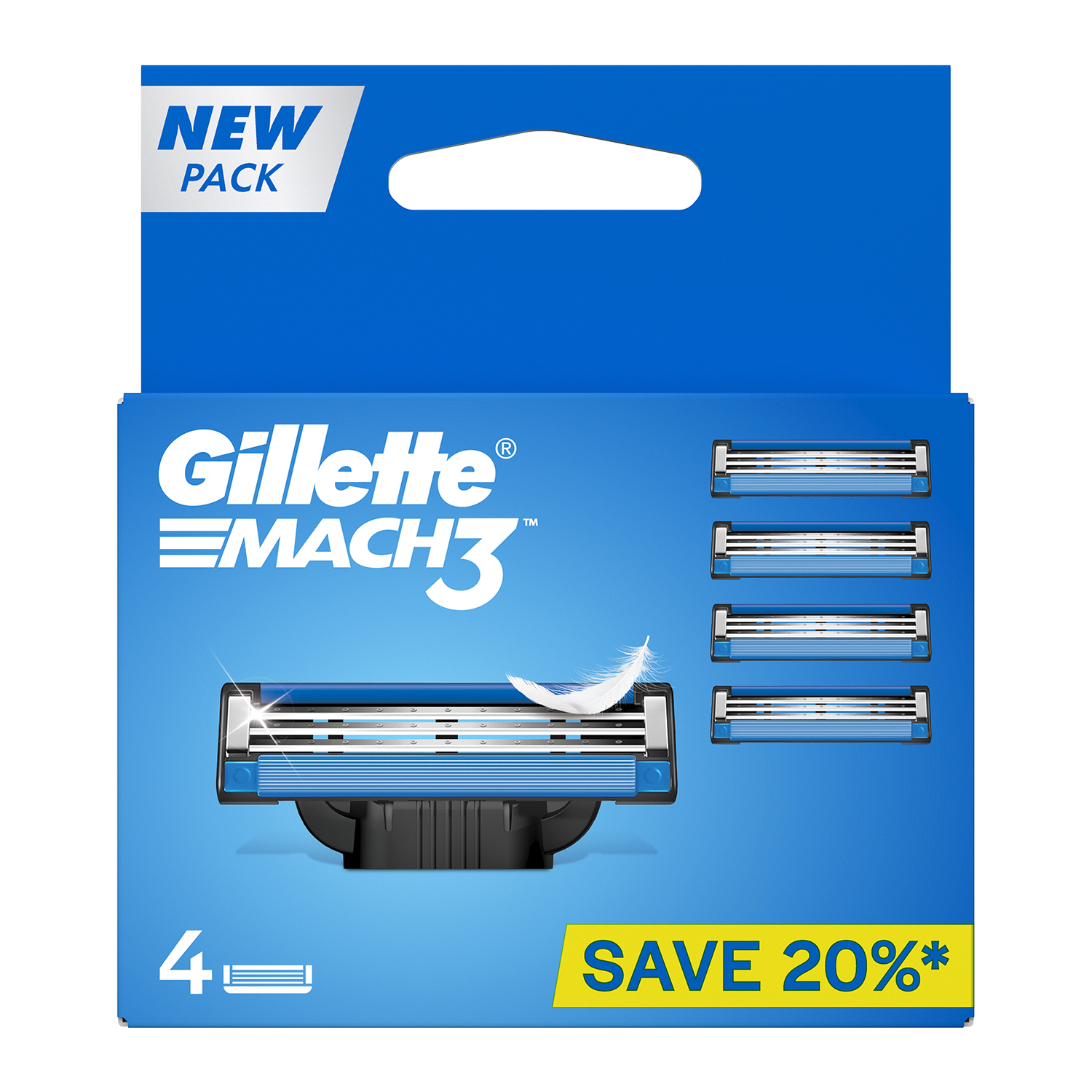 Gillette Mach 3 Razor Blades - Pack of 4 Cartridges - Image 2