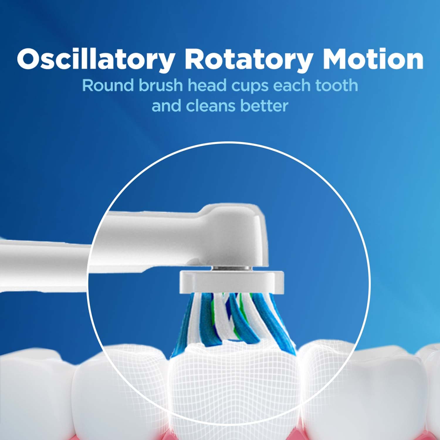 Oral-B Vitality 100 White Criss Cross Electric Rechargeable Toothbrush_Powered By Braun - Image 3