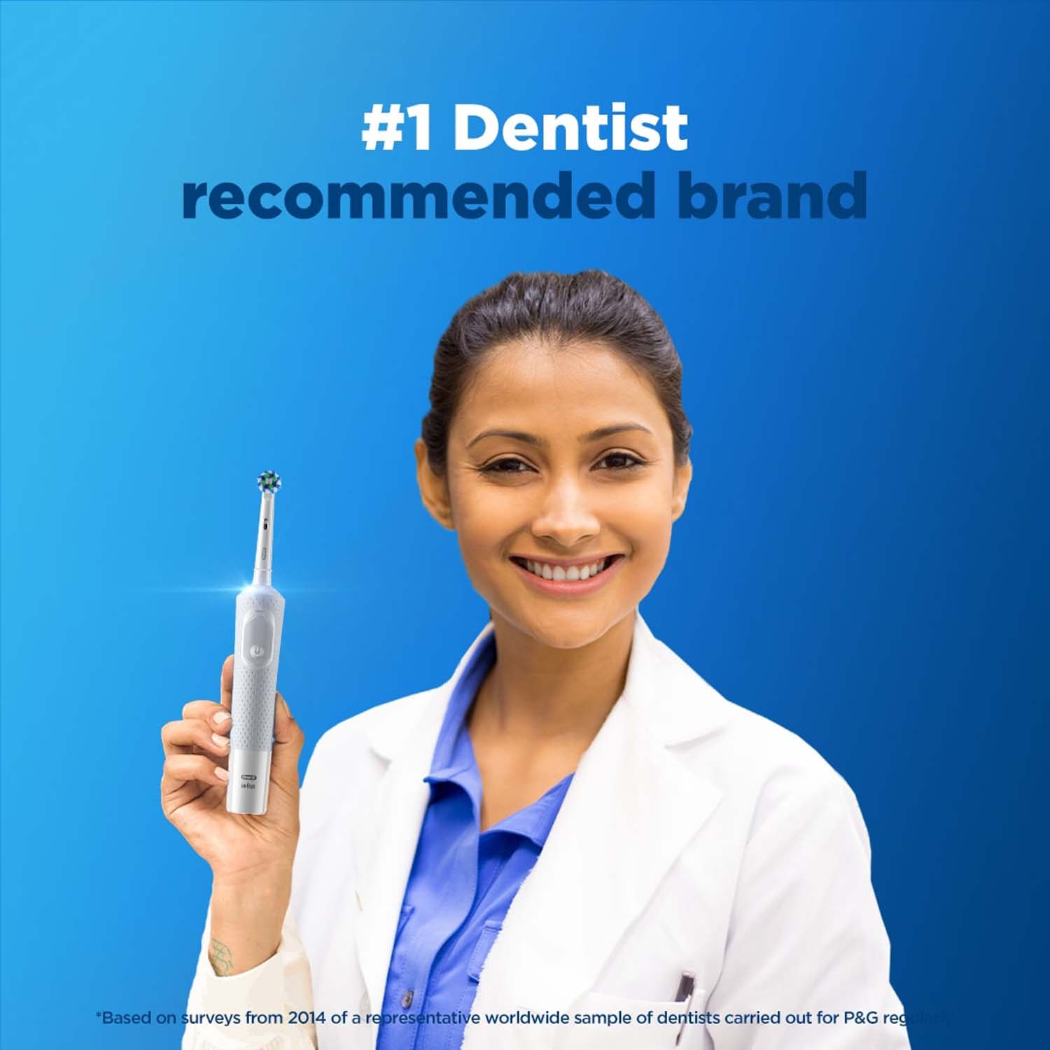 Oral-B Vitality 100 White Criss Cross Electric Rechargeable Toothbrush_Powered By Braun - Image 4