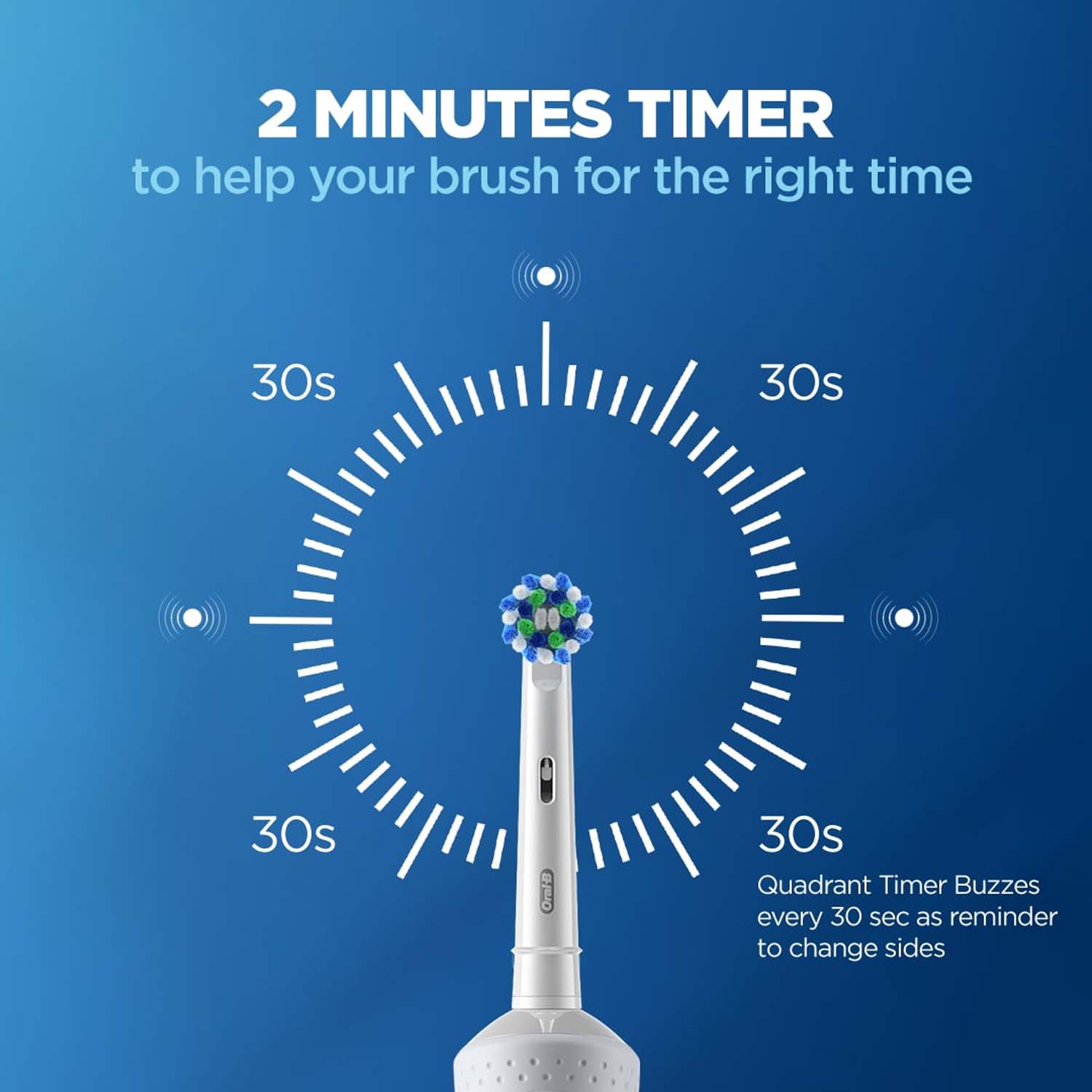 Oral-B Vitality 100 White Criss Cross Electric Rechargeable Toothbrush_Powered By Braun - Image 8