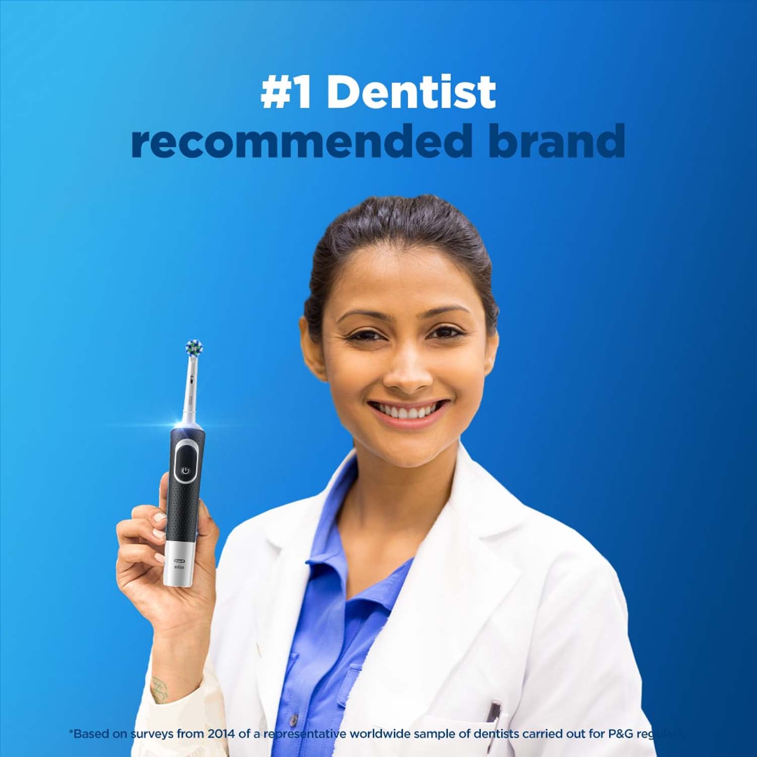 Oral-B Vitality 100 Black Criss Cross Electric Rechargeable Toothbrush Powered By Braun - Image 4