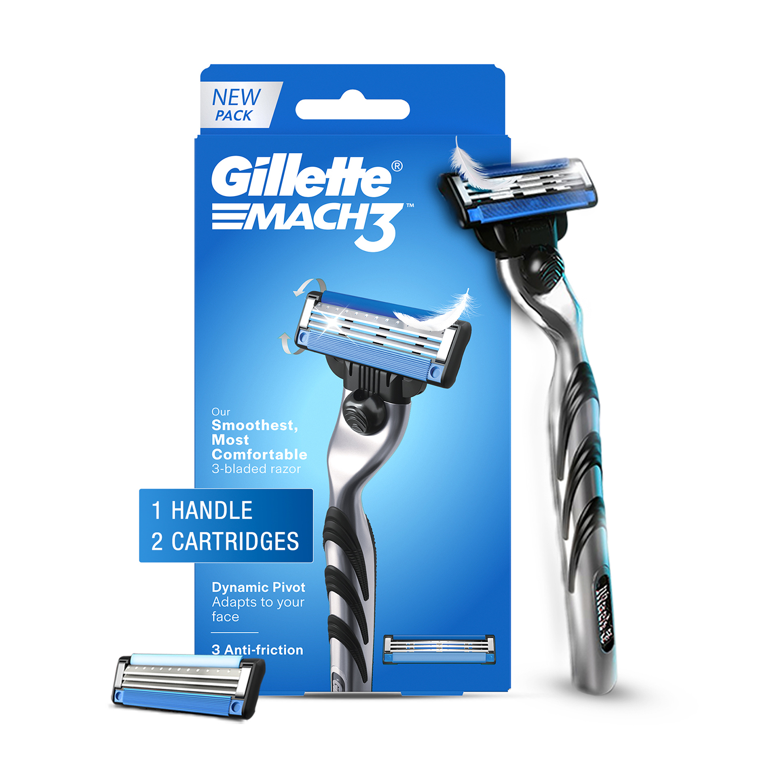 Gillette Mach 3 razor + 1 Shaving Blade