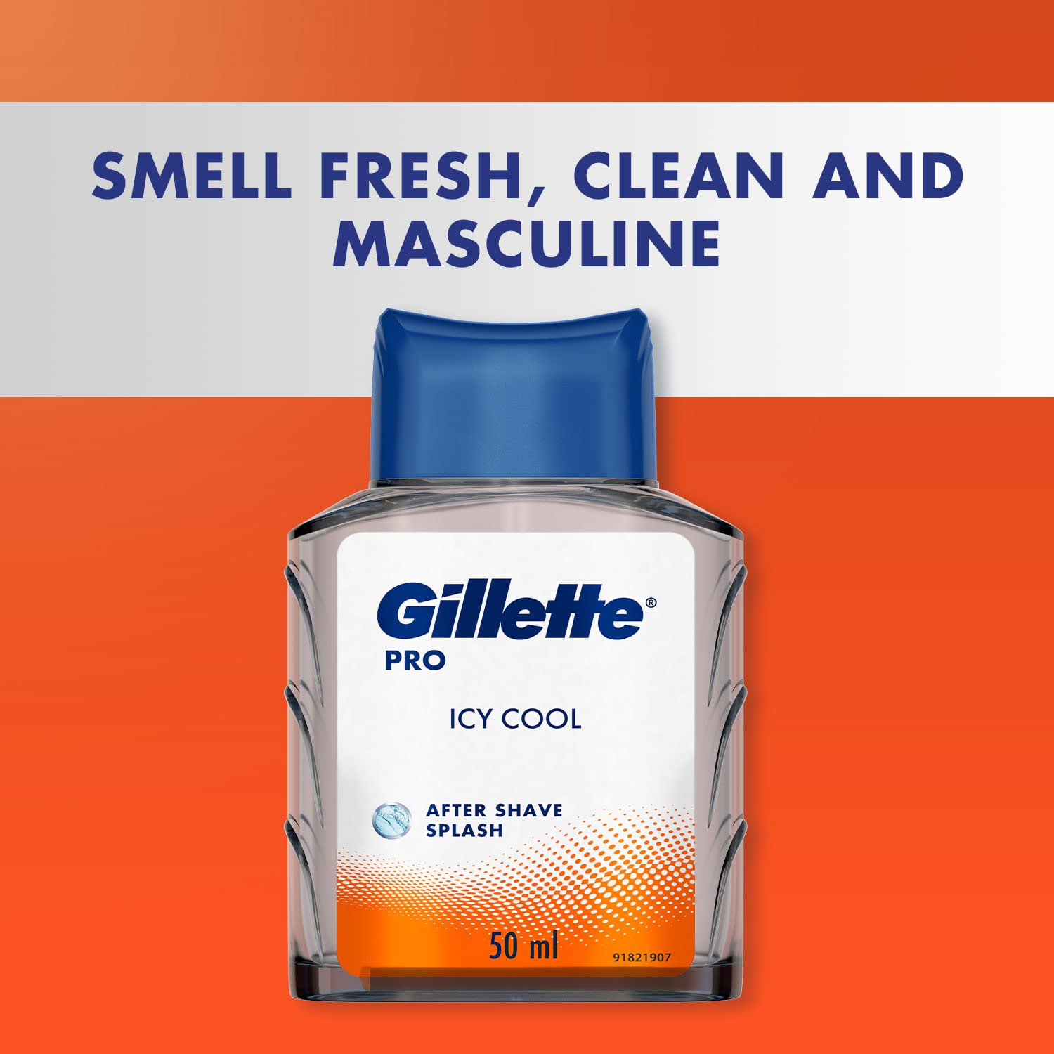 Gillette PRO AFTER SHAVE SPLASH ICY COOL 50ML, White - Image 3