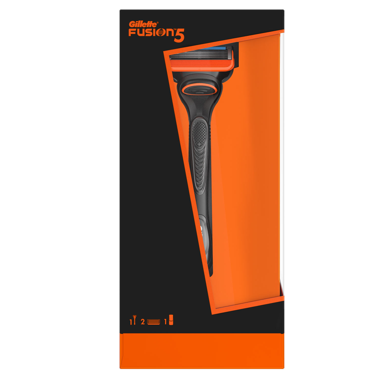 Gillette Fusion Premium Gift Set for Men | 1 Gillette Fusion Manual Razor, 1 Gillette Fusion Cartridges, 1 Travel Case - Image 2