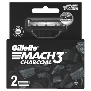 Gillette Mach3 Charcoal Shaving Razor Blades - 2s Pack(Cartridge)