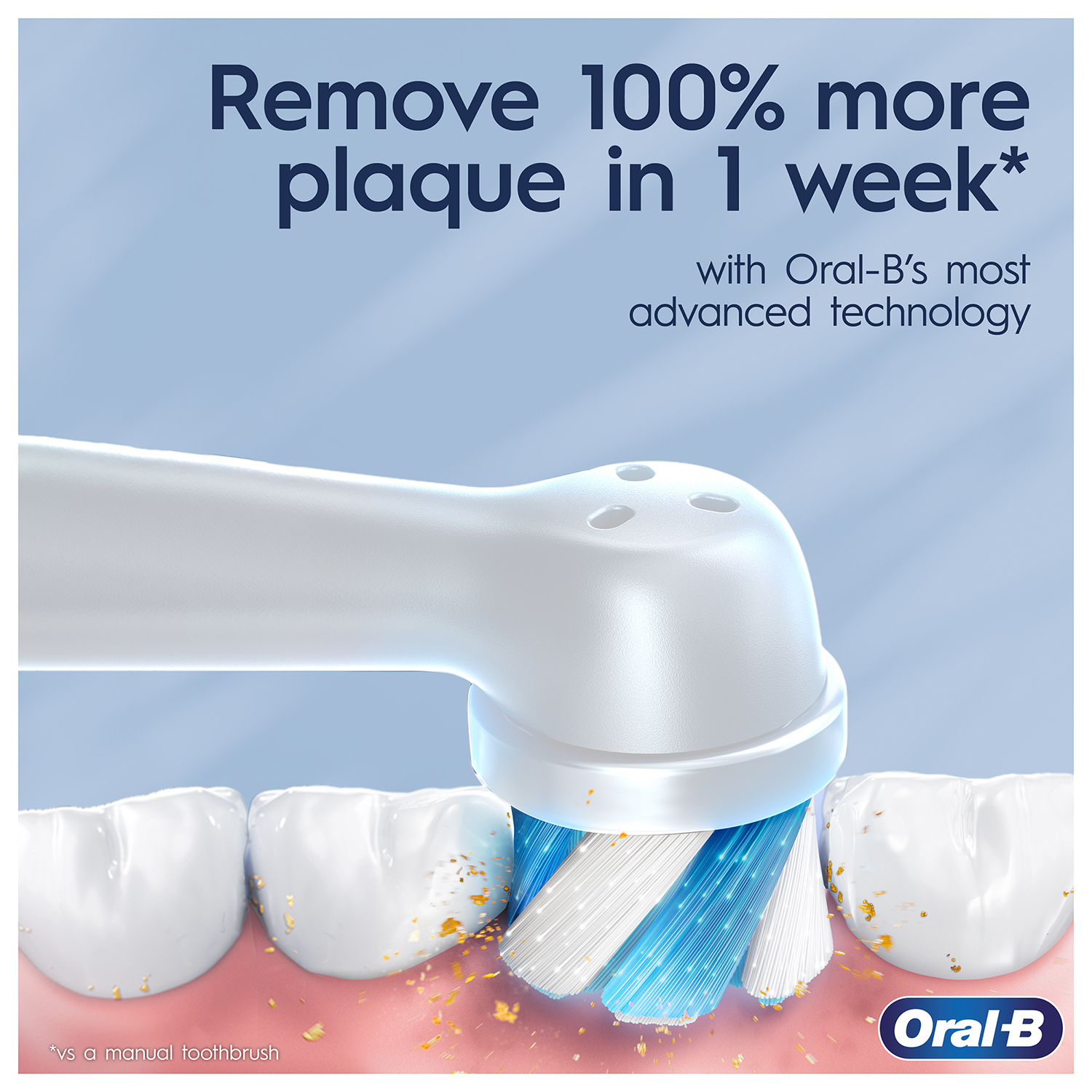 Oral B iO3 Blue Ultimate Clean Electric Toothbrush for Adults - Image 4