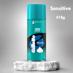 Gillette Classic Sensitive Shave Foam - 418 g (33% extra)