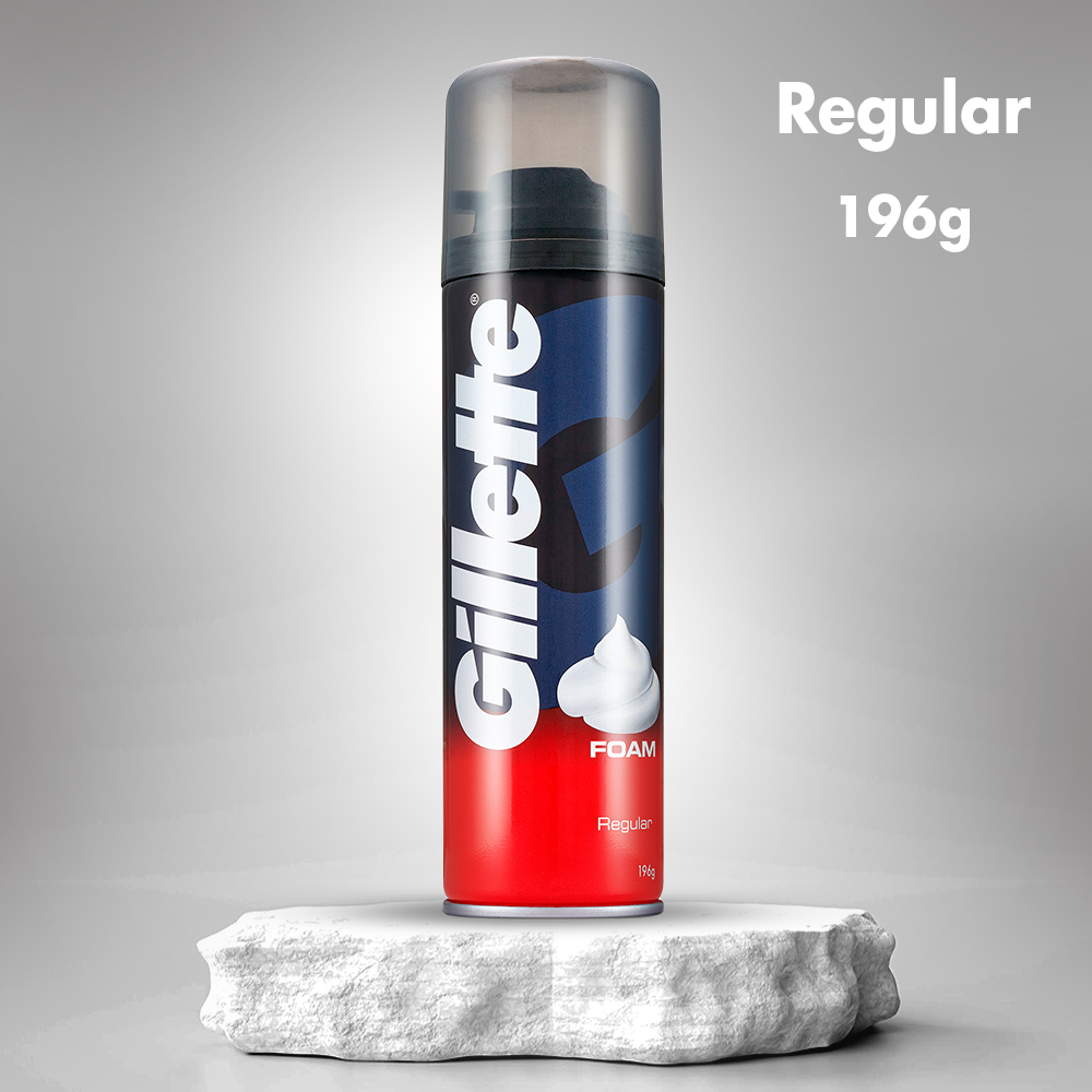 Gillette Pre Shave Foam - Classic Regular 196 gm