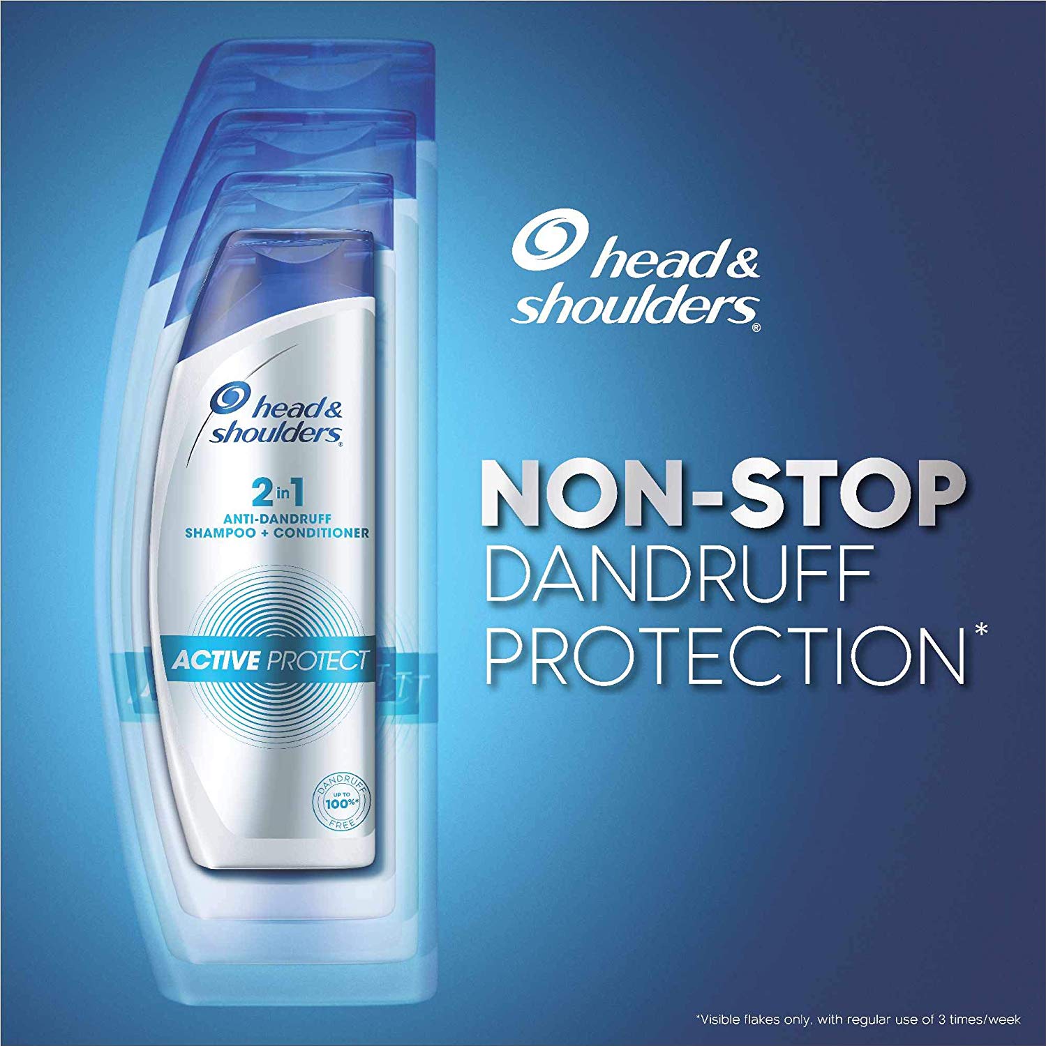 Head & Shoulders 2-in-1 Active Protect Anti Dandruff Shampoo + Conditioner, 650ml - Image 3