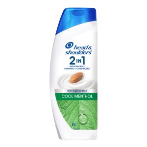 Head & Shoulders 2-in-1 Cool Menthol Anti Dandruff Shampoo + Conditioner for Women & Men, With Almond Milk (180 ml)