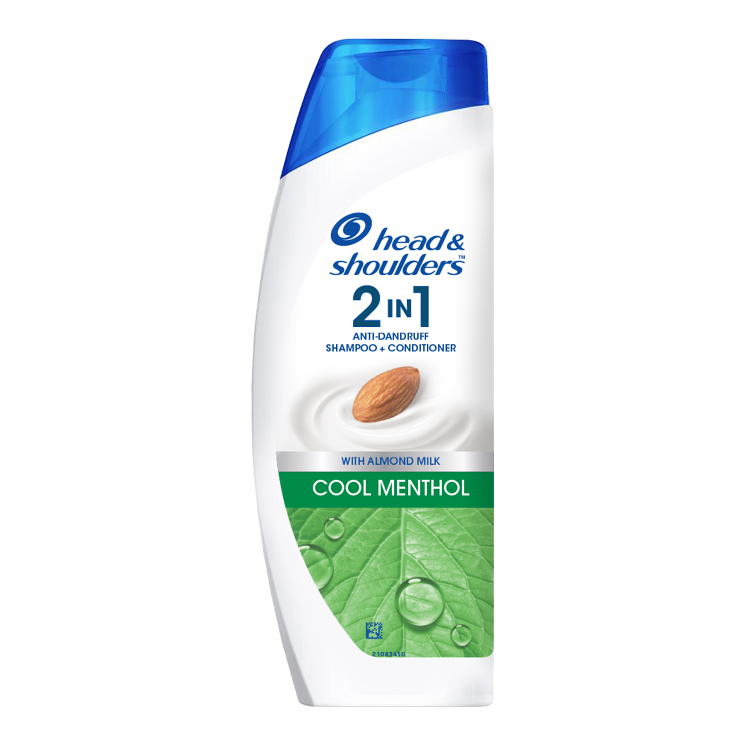 Head & Shoulders 2-in-1 Cool Menthol Anti Dandruff Shampoo + Conditioner for Women & Men, With Almond Milk (180 ml)