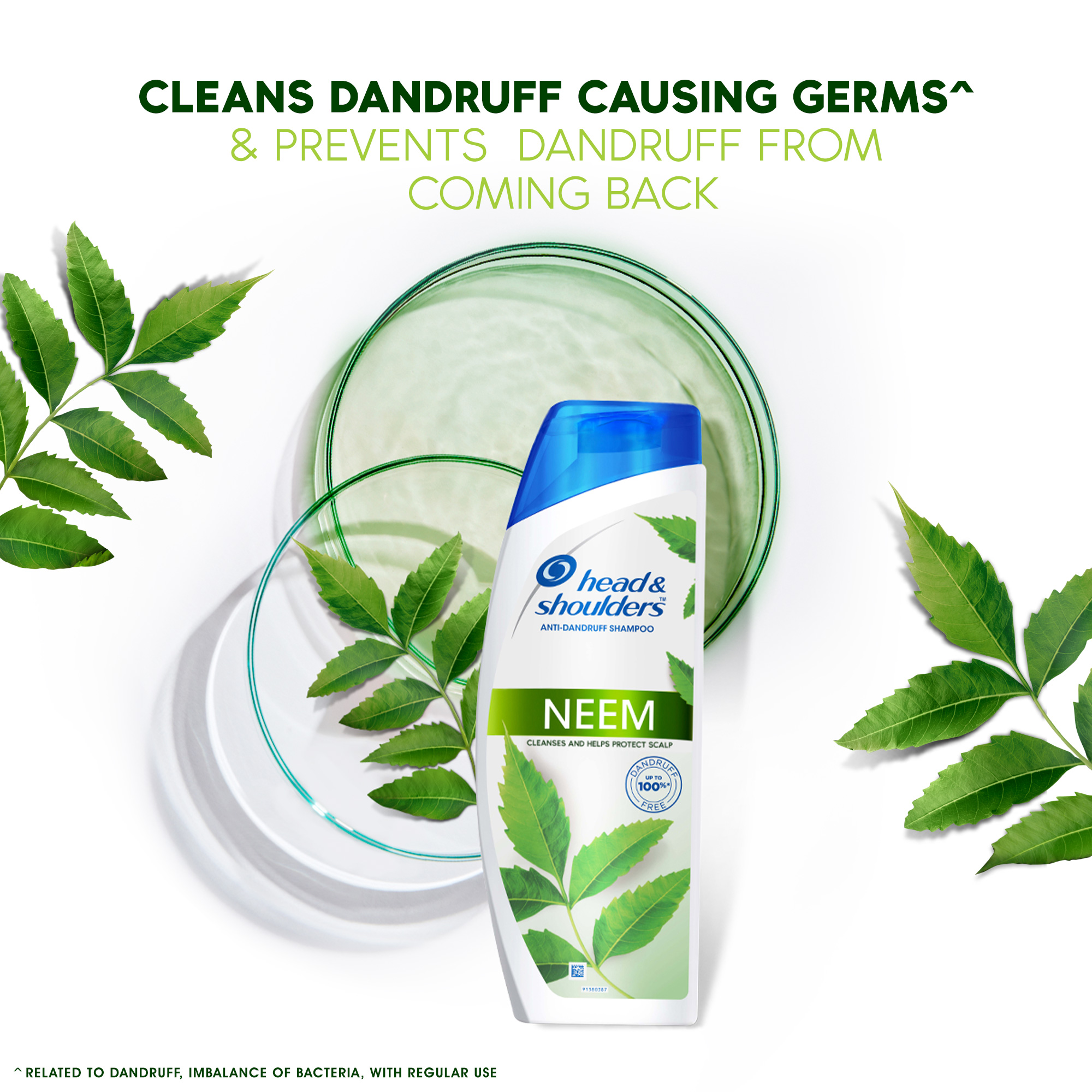 Head & Shoulders Neem, Anti Dandruff Shampoo, 340 ml - Image 5