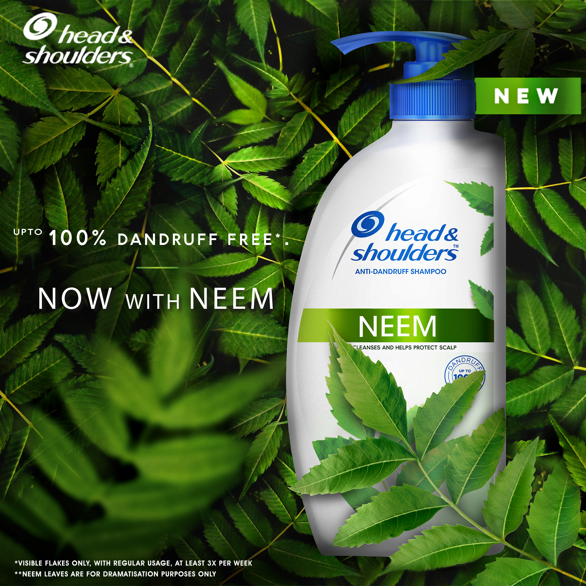 Head & Shoulders Neem, Anti Dandruff Shampoo, 650ml - Image 3