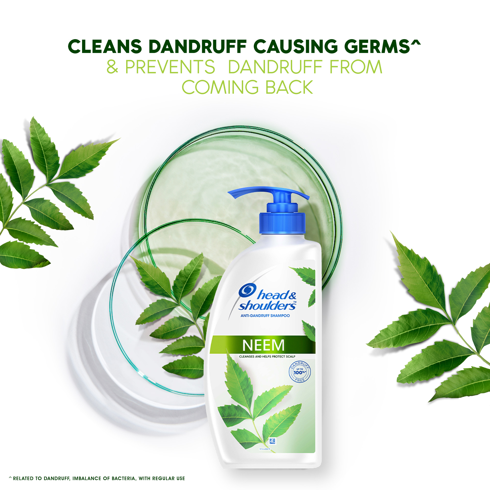 Head & Shoulders Neem, Anti Dandruff Shampoo, 650ml - Image 4