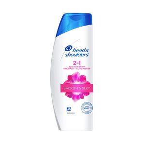 Head & Shoulders 2-in-1 Smooth and Silky Anti Dandruff Shampoo + Conditioner for Women & Men, 72 ml